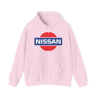 Nissan Logo Hoodie - Vintage Style Unisex Heavy Blend Sweatshirt - CreativeRino