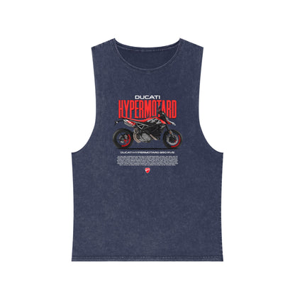Ducati Hypermotard 950 Unisex Stonewash Tank Top - Stylish Motorcycle Apparel - CreativeRino