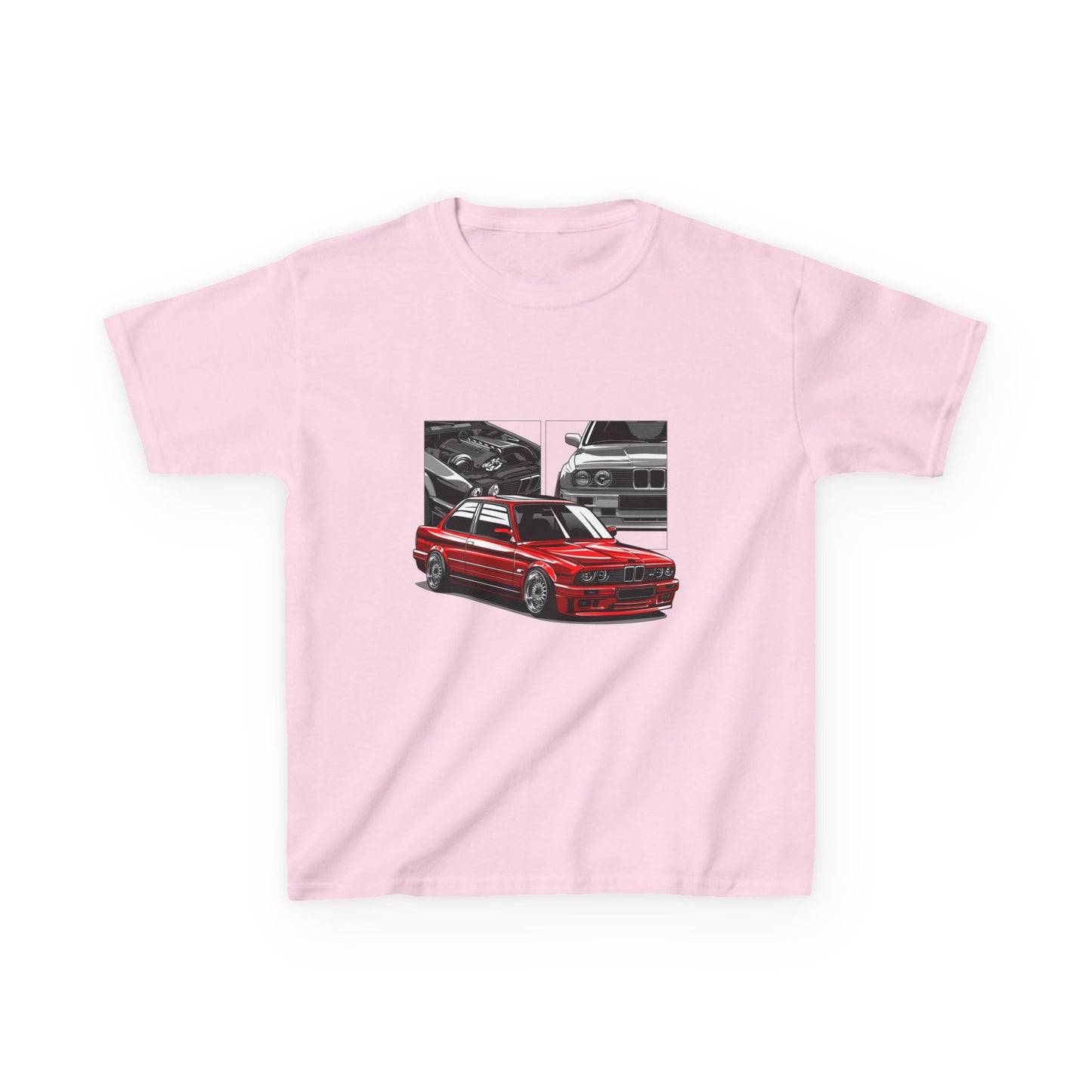Kids Car Enthusiast Tee - Vintage Racing Design - CreativeRino