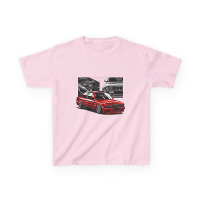 Kids Car Enthusiast Tee - Vintage Racing Design - CreativeRino