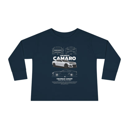 Chevrolet Camaro Toddler Long Sleeve Tee – Perfect Gift for Young Car Enthusiasts - CreativeRino