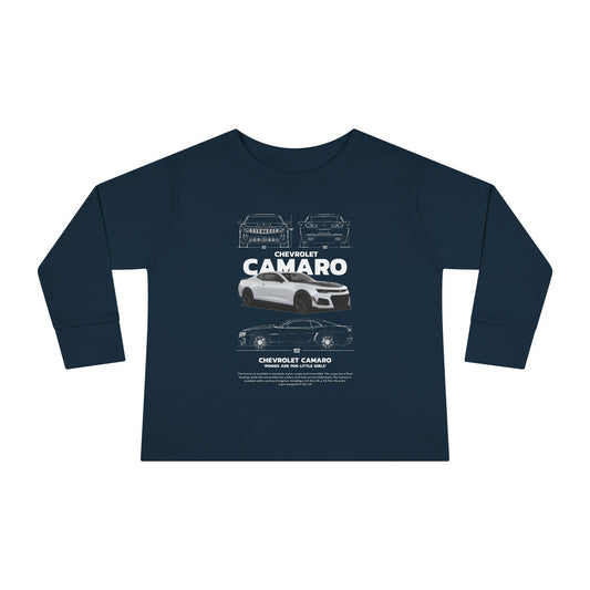 Chevrolet Camaro Toddler Long Sleeve Tee – Perfect Gift for Young Car Enthusiasts - CreativeRino