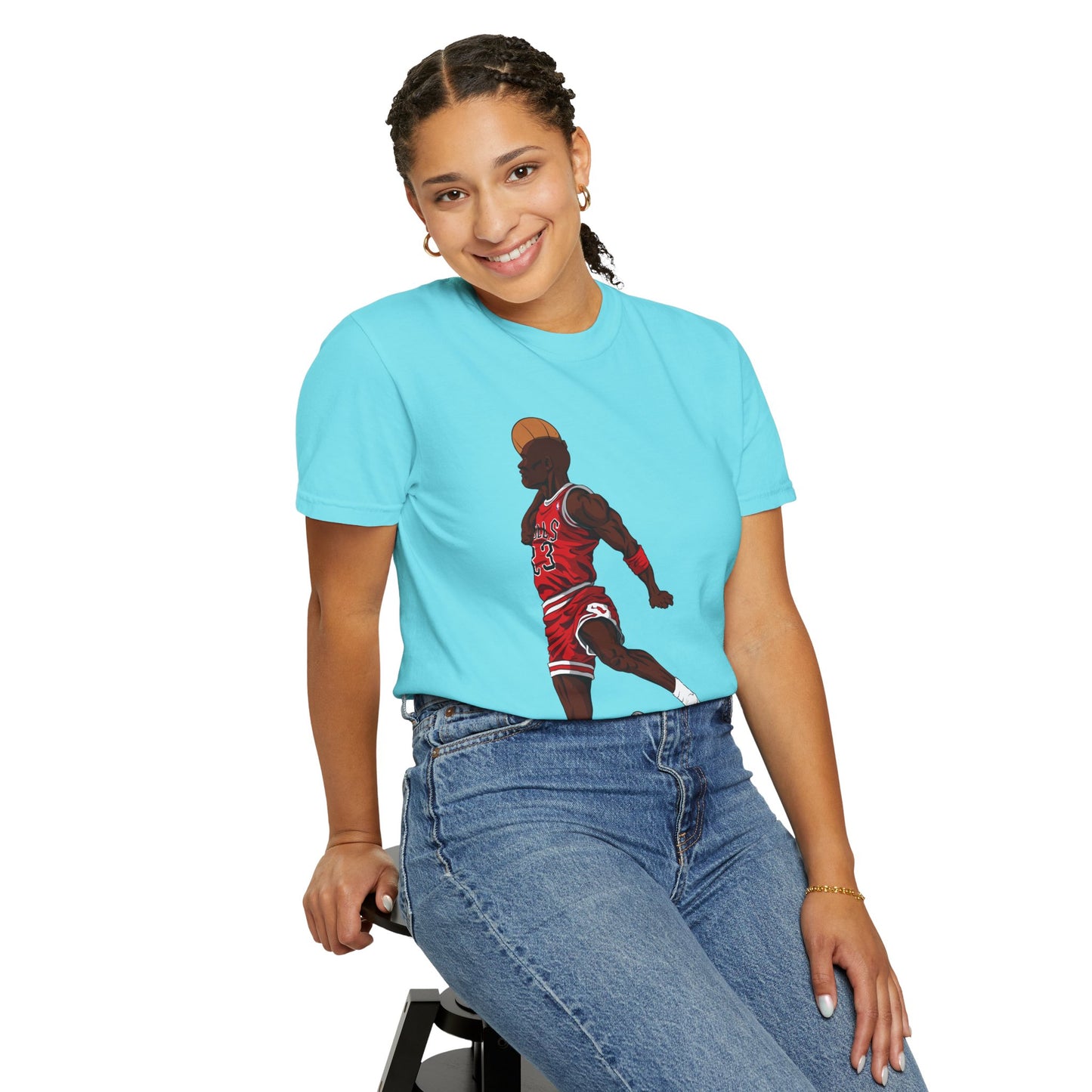 Michael Jordan Unisex T-Shirt Featuring Jumping Basketball Player - Perfect for Sports Lovers! - CreativeRino