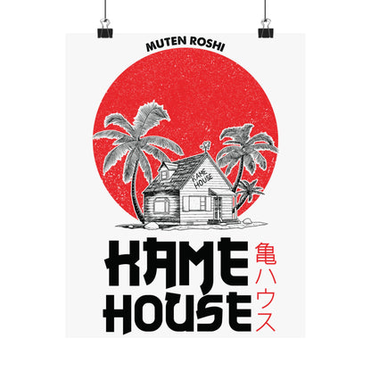 Anime-Inspired Matte Vertical Posters - Kame House Design - CreativeRino