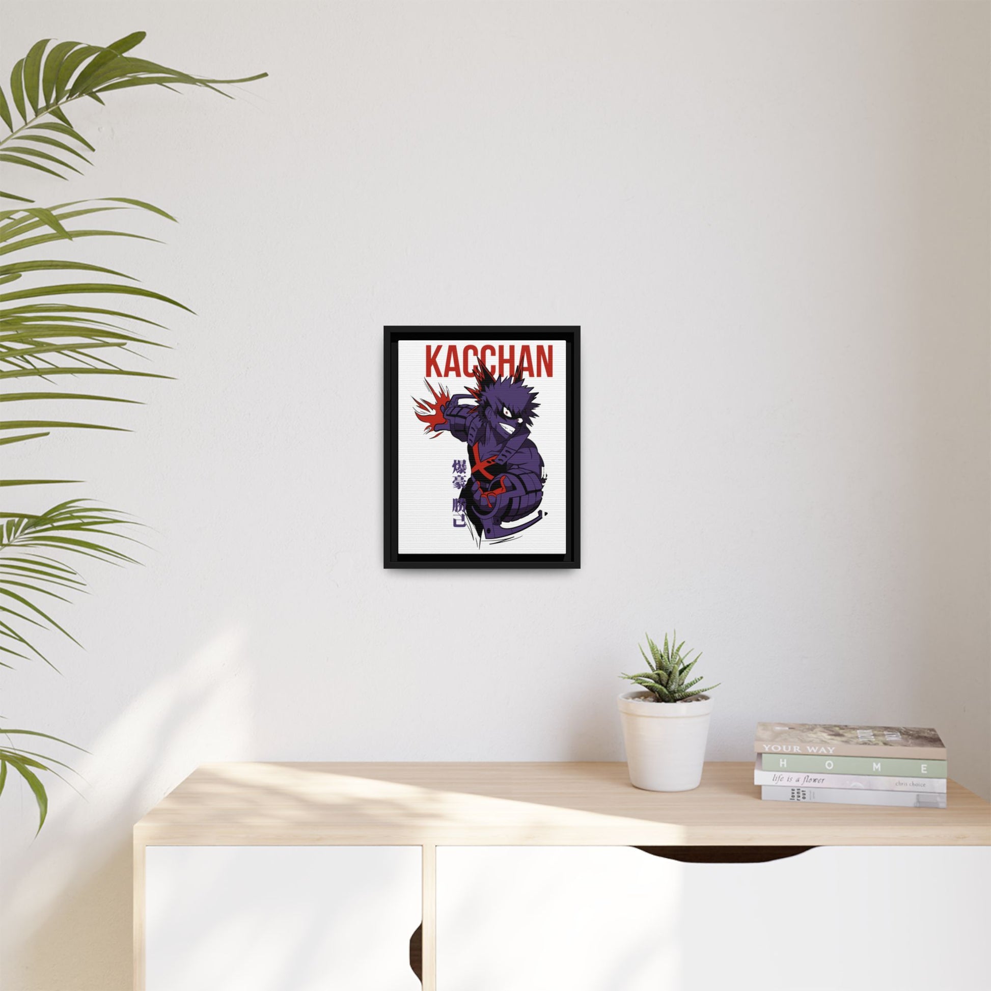 Kacchan Framed Matte Canvas Art - My Hero Academia Anime Wall Decor for Fans - CreativeRino