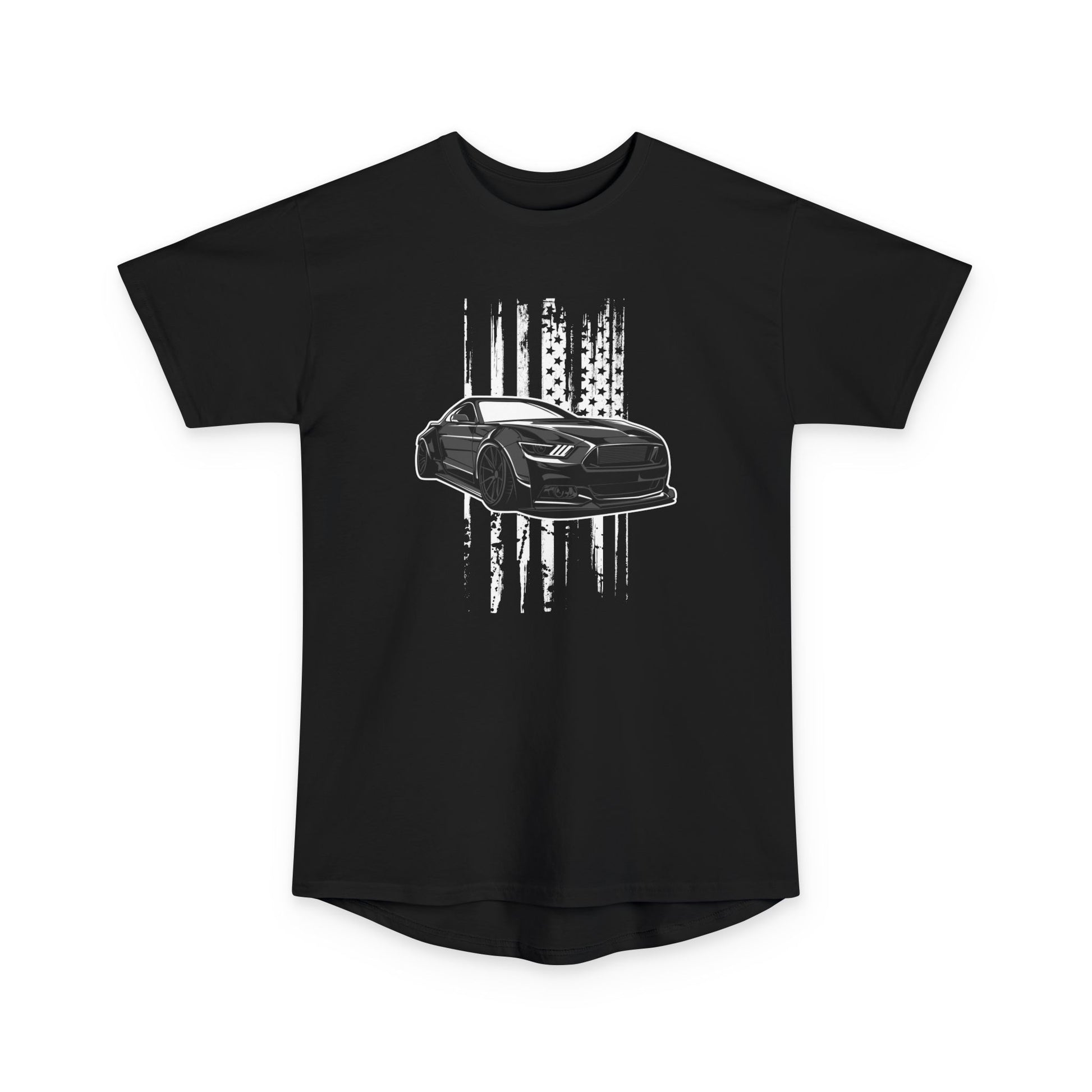 Vintage American Muscle Car Tee - Unisex Long Body Urban T-shirt - CreativeRino