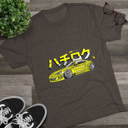 Racing Vibes Unisex Tri-Blend Crew Tee - Japanese Car Graphic T-shirt - CreativeRino