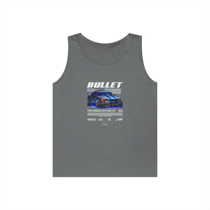 Bullet Skyline GT-R Racing Tank Top | Unisex Heavy Cotton - CreativeRino