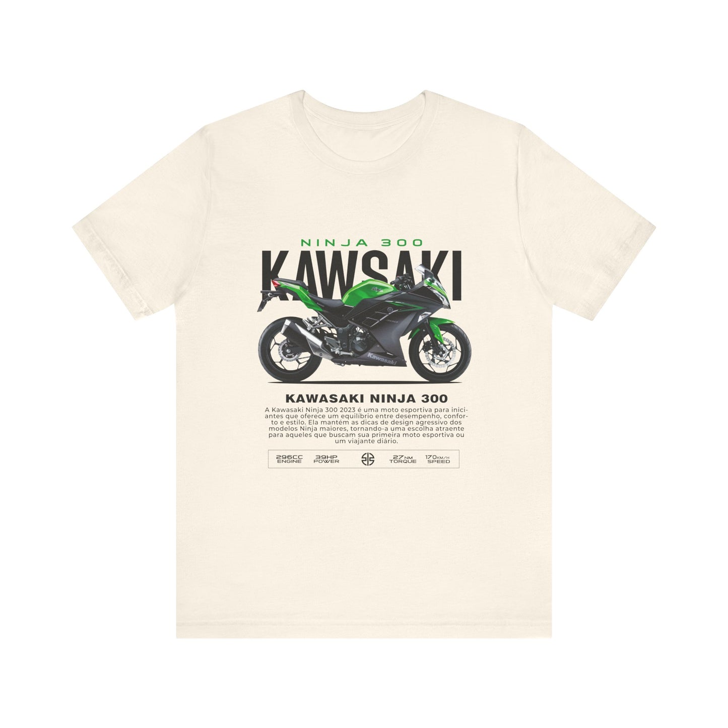 Kawasaki Ninja 300 Unisex T-Shirt - Vintage Motorcycle Graphic Tee - CreativeRino