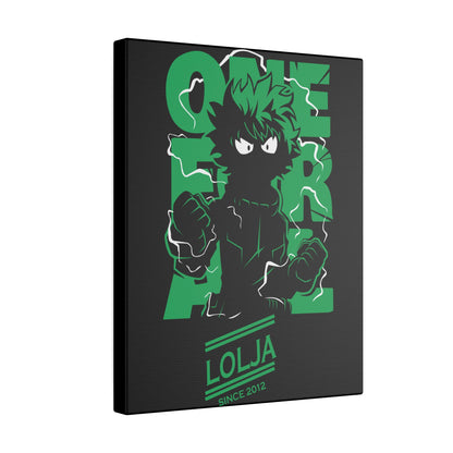 My Hero Academia Canvas Art - One For All Stretched Matte Canvas - CreativeRino