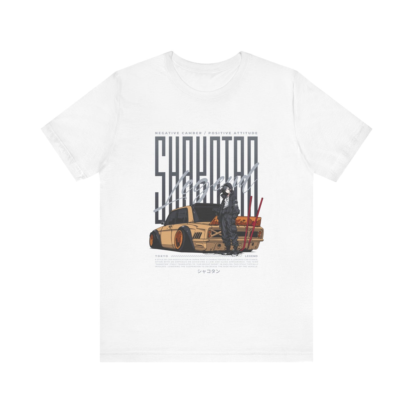 Vintage Graphic Car Tee - Negative Energy, Positive Attitude Car T-shirt - CreativeRino