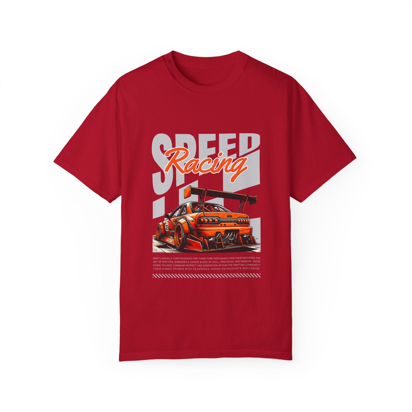 Speed Racing Unisex Garment-Dyed T-Shirt | Perfect for Motorsports Enthusiasts - CreativeRino