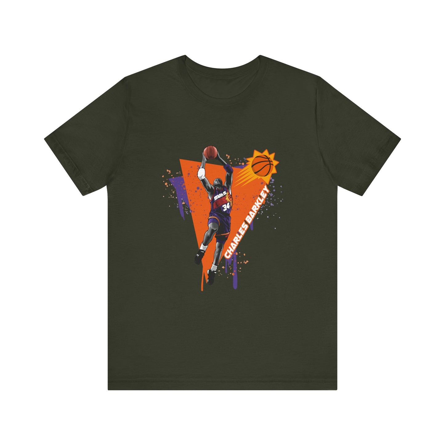 Charles Barkley Unisex Jersey Short Sleeve Tee Basketball T-shirt - CreativeRino