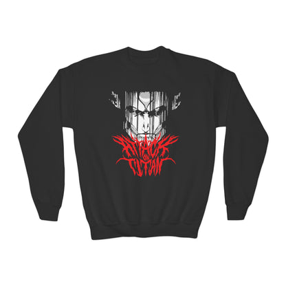 Anime Youth Crewneck Sweatshirt - Attack on Titan Graphic T-shirt - CreativeRino