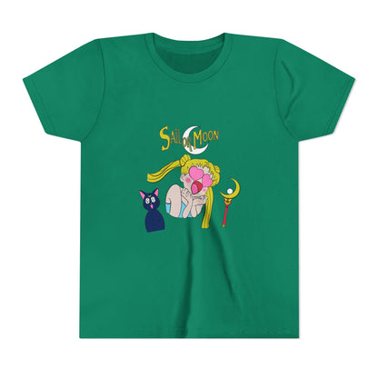 Sailor Moon Youth Short Sleeve Tee - Cute Cartoon T-shirt Design for Young Fans - CreativeRino