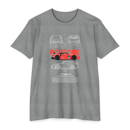 Porsche Gt3rs Vintage Graphic Unisex T-Shirt | Perfect Gift for Car Enthusiasts - CreativeRino