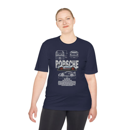 Porsche Unisex Moisture Wicking Tee - Stylish Performance Shirt for Car Enthusiasts - CreativeRino