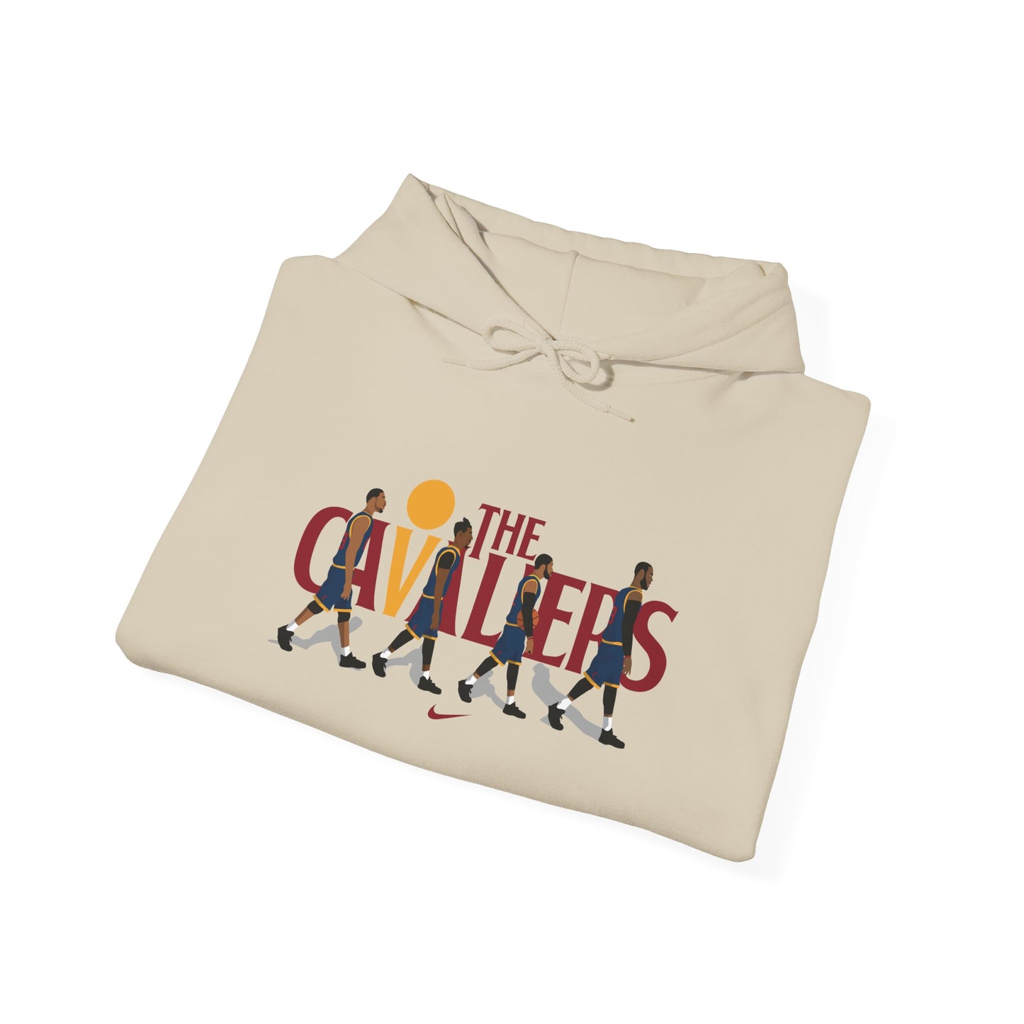 The Cavaliers Unisex Heavy Blend™ Hoodie - Retro Basketball Style - CreativeRino