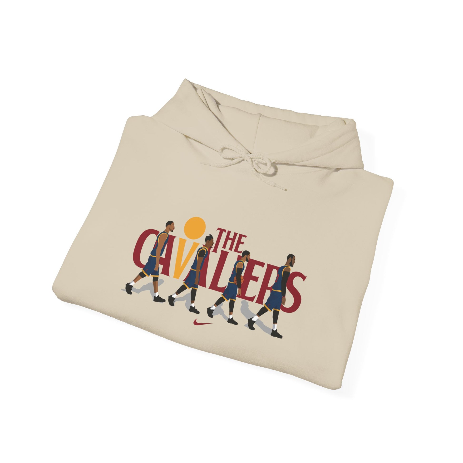 The Cavaliers Unisex Heavy Blend™ Hoodie - Retro Basketball Style - CreativeRino