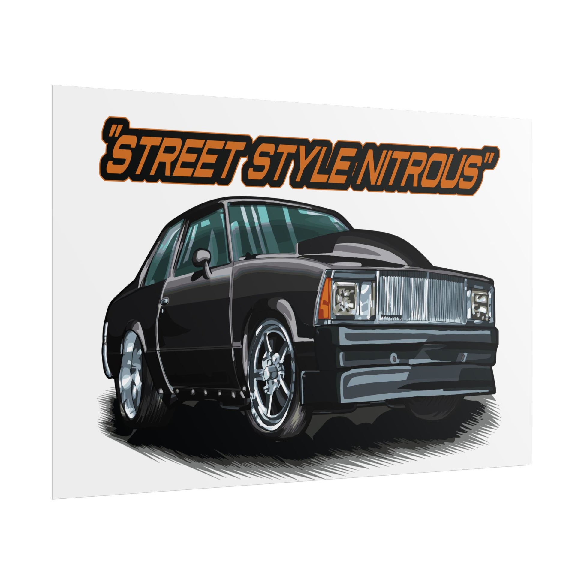Street Style Nitrous Car Art Poster - CreativeRino