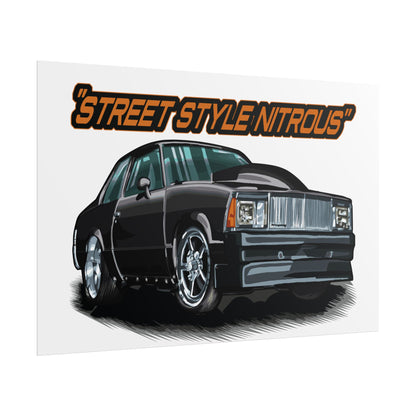 Street Style Nitrous Car Art Poster - CreativeRino