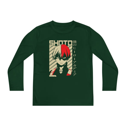 My Hero Academia Youth Long Sleeve Competitor Tee - Shoto Inspired Anime T-shirt - CreativeRino