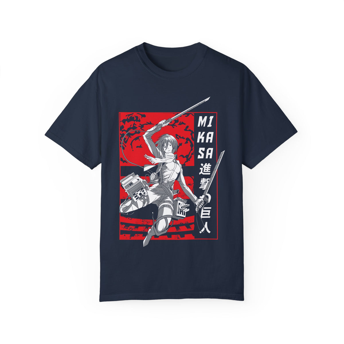 Mikasa Attack on Titan Graphic Tee Anime Graphic T-shirt - CreativeRino