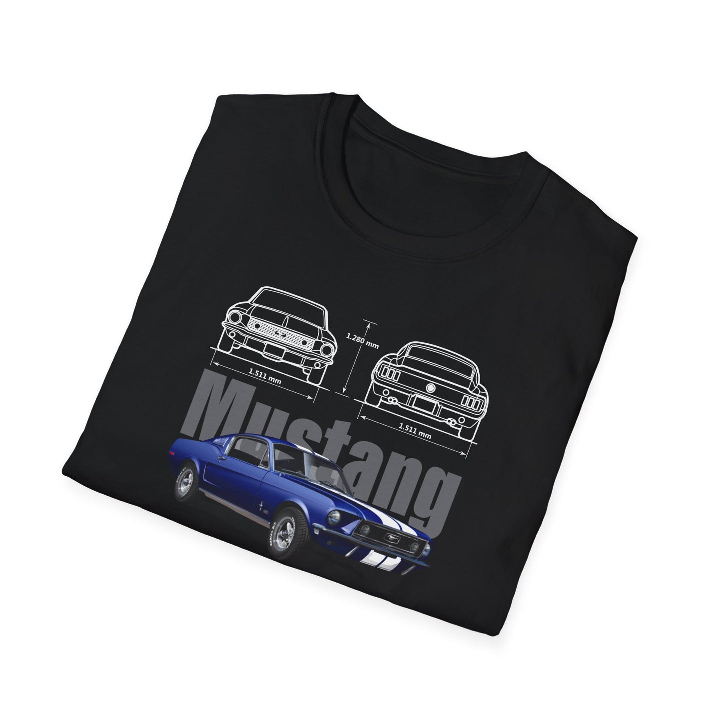 Ford Mustang Shelby GT350 Unisex Softstyle T-Shirt - Car Lovers Tee - CreativeRino