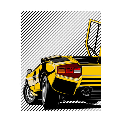Lamborghini Car Matte Vertical Poster - Perfect Poster for Auto Enthusiasts - CreativeRino