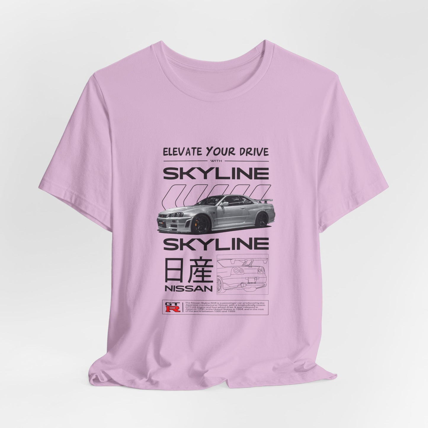 Nissan Skyline Graphic Tee - Elevate Your Drive - CreativeRino