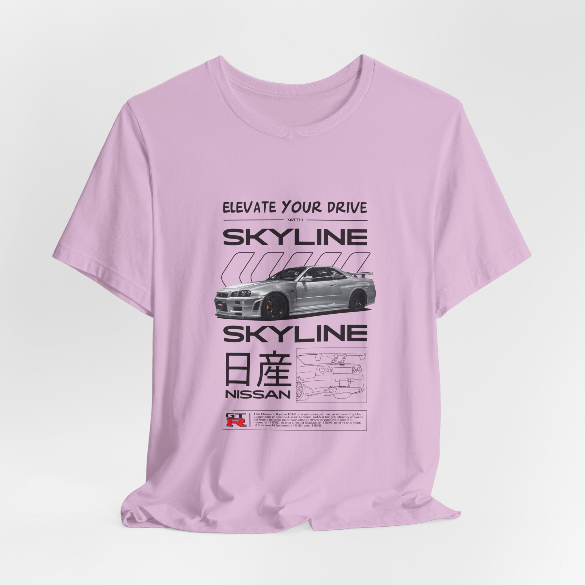 Nissan Skyline Graphic Tee - Elevate Your Drive - CreativeRino