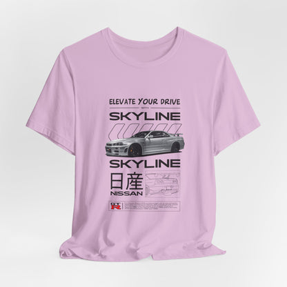 Nissan Skyline Graphic Tee - Elevate Your Drive - CreativeRino
