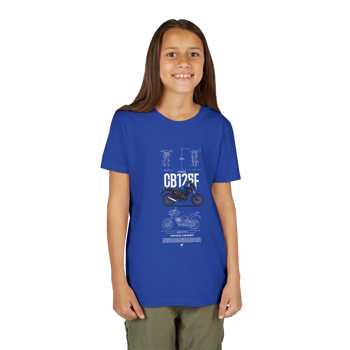Honda CB125F Youth Motorcycle Graphic T-shirt - CreativeRino