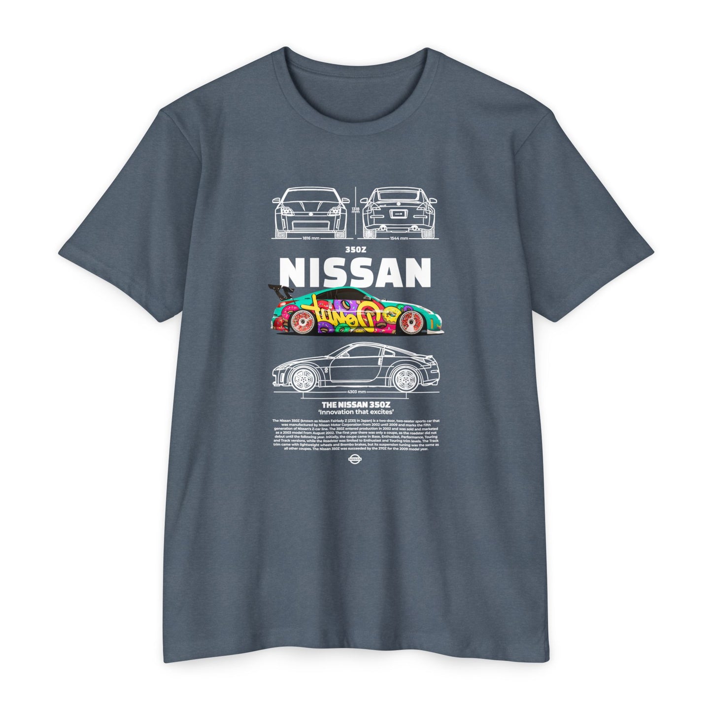 Vintage Nissan 350Z Unisex T-Shirt | Automotive Racing Graphic Tee - CreativeRino