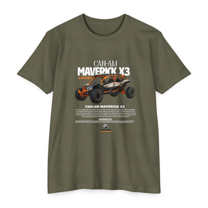 CAN-AM MAVERICK X3 Unisex CVC Jersey T-Shirt | Off-Road Adventure Apparel - CreativeRino