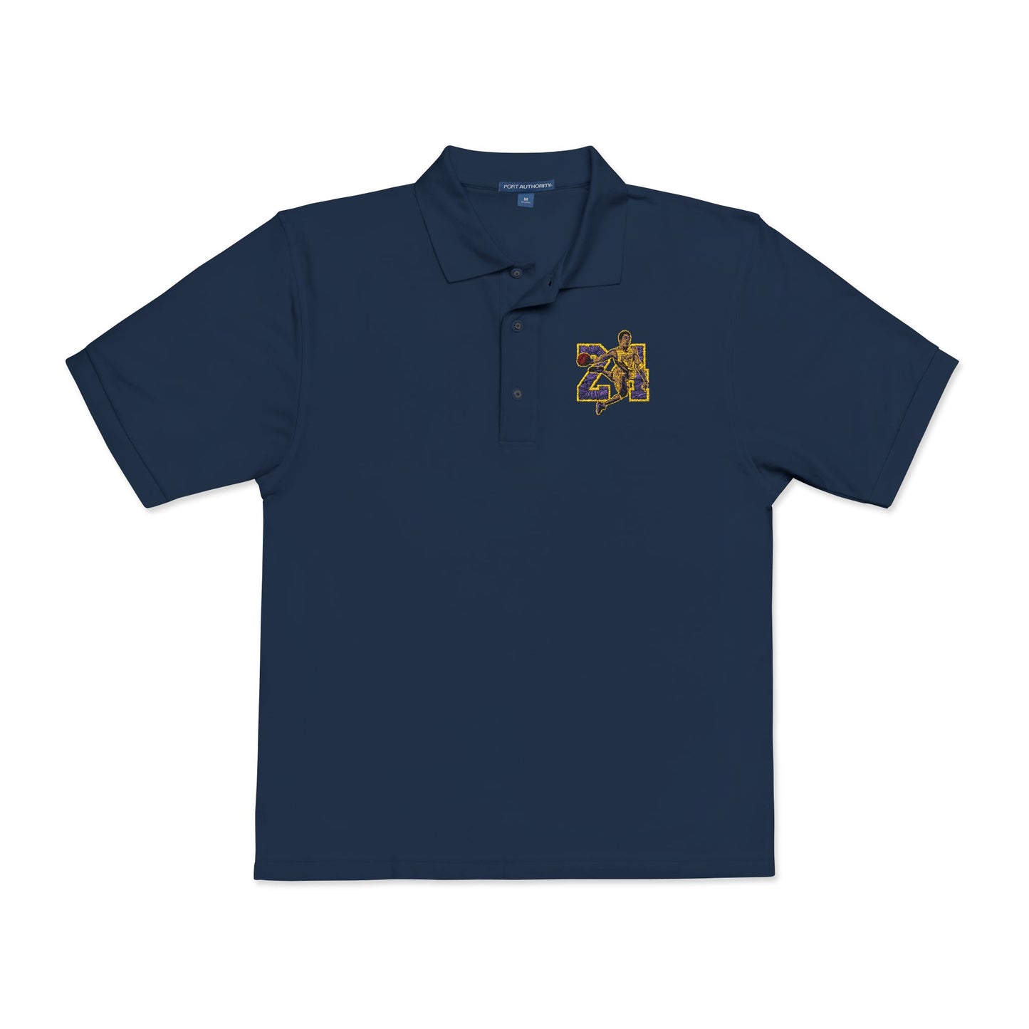 Black Mamba No. 24 Embroidered Unisex Polo Shirt - Stylish Casual Wear for Every Occasion - CreativeRino