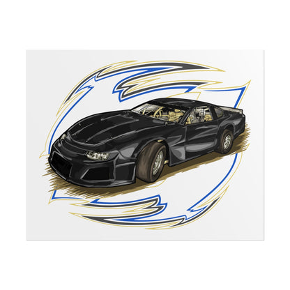 Racing Car Rolled Poster | Automotive Art Print for Car Enthusiasts - CreativeRino