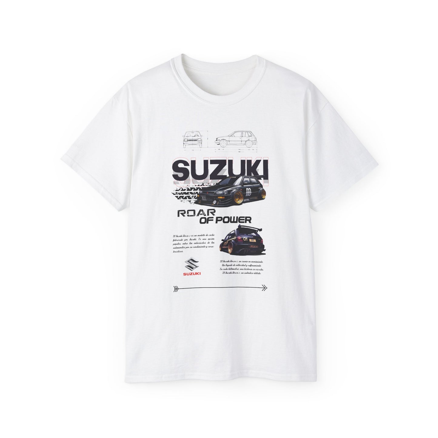 Suzuki Roar of Power Unisex Ultra Cotton Tee - Perfect T-shirt for Car Enthusiasts - CreativeRino