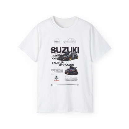 Suzuki Roar of Power Unisex Ultra Cotton Tee - Perfect T-shirt for Car Enthusiasts - CreativeRino