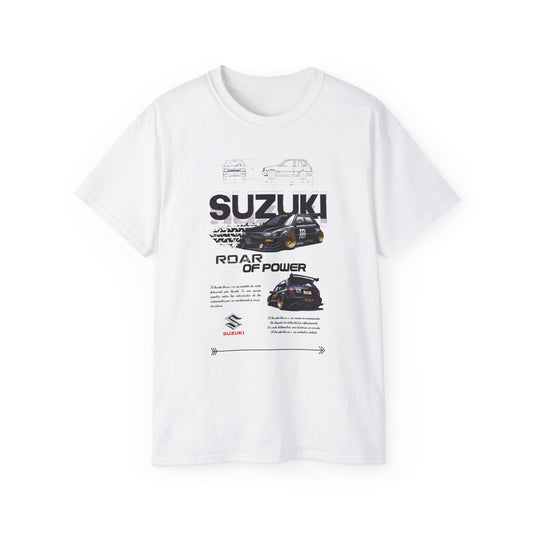 Suzuki Roar of Power Unisex Ultra Cotton Tee - Perfect T-shirt for Car Enthusiasts - CreativeRino