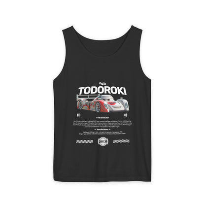 Shu Todoroki Unisex Garment-Dyed Tank Top - | Cat T-shirt Racing Design - CreativeRino