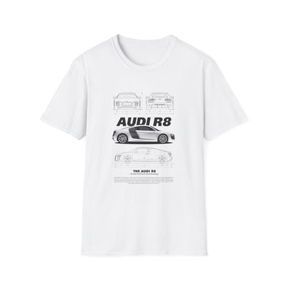 Audi R8 Graphic T-Shirt - Perfect for Car Enthusiasts - CreativeRino
