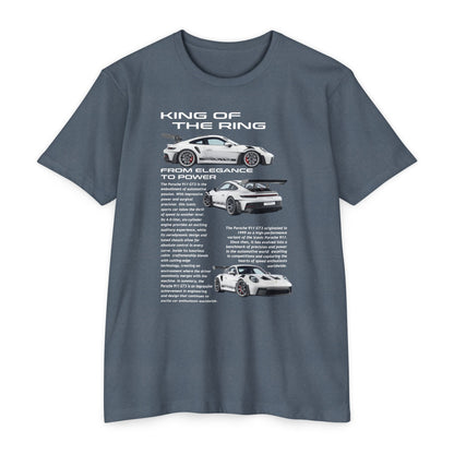 King of the Ring: Porsche Race Car Unisex CVC Jersey T-Shirt - CreativeRino