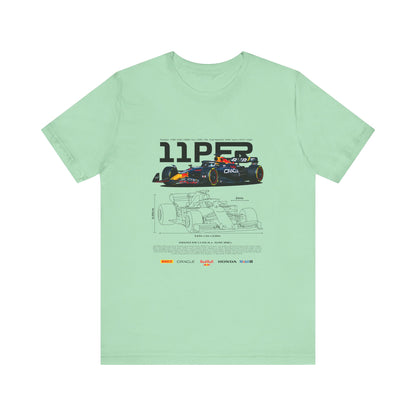 Sergio Perez F1 Racing-Inspired Unisex Short Sleeve Tee | Car T-shirt - CreativeRino