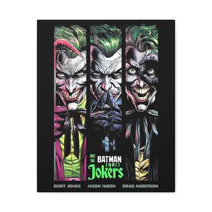 Batman Three Jokers Canvas Art - Stretched Matte Wall Décor - CreativeRino