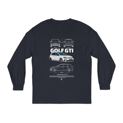 Golf GTI Unisex Classic Long Sleeve Tee - Perfect T-shirt Gift for Car Lovers - CreativeRino