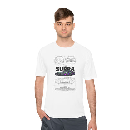 Toyota Supra Unisex Moisture Wicking Tee -  Perfect for Car Enthusiasts - CreativeRino