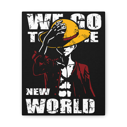 Adventurous Canvas Wall Art - 'We Go To The New World' Anime Canvas Wall Art - CreativeRino
