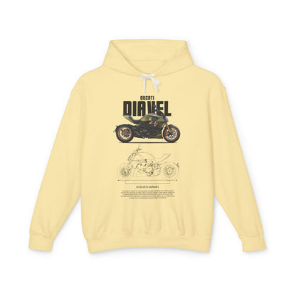 Ducati Diave Unisex Lightweight Hooded Sweatshirt - CreativeRino