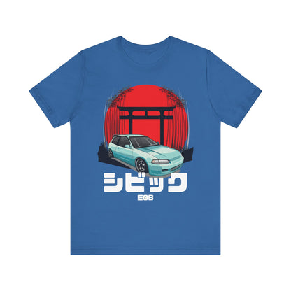 Hinda Civic Estilo Car Art Tee - Retro Aesthetic Automotive T-Shirt - CreativeRino